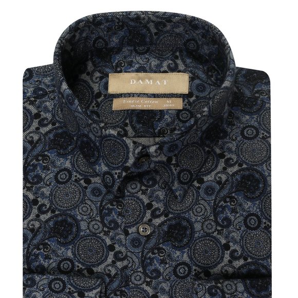 DAMAT Navy Printed Exclusive Casual Shirt - Picture 1 of 4